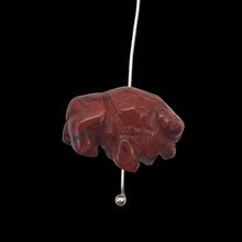 Load image into Gallery viewer, Abundance! Brecciated Jasper Hand Carved Bison / Buffalo Figurine | 21x14x8mm | Red
