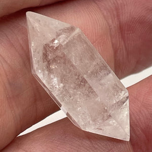 Quartz Shaman Double Terminated 27cts Cut Crystal | 30x12mm | Clear|