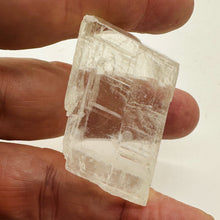 Load image into Gallery viewer, Optical Calcite Iceland Spar 57g Rectangular Display Specimen |36x24x24mm|Clear|
