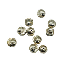 Load image into Gallery viewer, Shimmering 8mm Laser Cut Sterling Silver Beads | 10 Beads |
