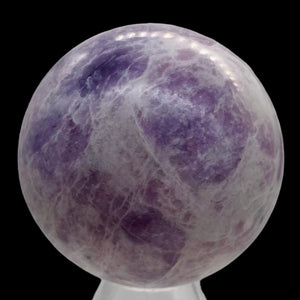 Lepidolite 209g Round Collector's Sphere | 2" | Purple White | 1 Sphere |