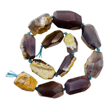Load image into Gallery viewer, Chrysocolla Agate Faceted Free Form | 29x18x15 to 35x19x12mm | Lavender Clear |
