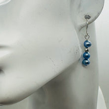 Load image into Gallery viewer, Baby Blue AAA Freshwater Pearl Sterling Silver Earrings | 1 1/4" Long |
