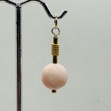 Load image into Gallery viewer, Pink Peruvian Opal Matte Finish Drop Bead Pendant | Pink | 1&quot; Long |
