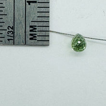 Load image into Gallery viewer, Premium Pistachio Green Sapphire Briolette Bead Faceted Natural Gemstone
