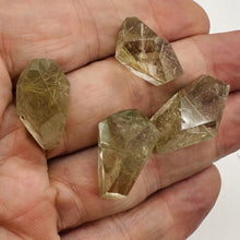 Load image into Gallery viewer, Rutilated Quartz Incredible Centerpiece Beads | 27x12 to 23x13mm | 4 Beads |
