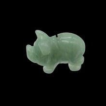 Load image into Gallery viewer, Carved Aventurine Pig One Bead | 21x13x9.5mm | Green
