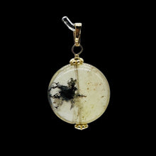 Load image into Gallery viewer, Gemmy Dendritic Peruvian Opal 14K Gold Filled Pendant | Clear Black|1 1/4&quot; Long|

