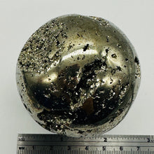 Load image into Gallery viewer, Pyrite Scrying 394 Gram Sphere | 2.3&quot; | Silver, Gold | 1 Display Specimen

