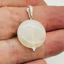 Load image into Gallery viewer, Gemmy Peruvian Opal Sterling Silver Pendant | White |1 1/4&quot; (Long) | 20mm |
