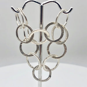 Perfect Brushed Silver Circle Chain Findings 6 inches 9408