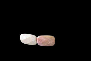 Pink Mookaite Facet 25x18mm Rectangular Bead Strand 104689