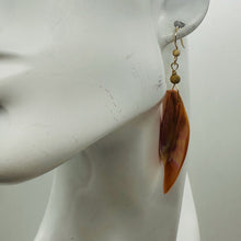 Load image into Gallery viewer, Designer Pink Mussel Shell 14K Gold Filled Earrings | 2 1/2&quot; Long |
