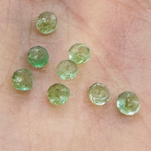 Load image into Gallery viewer, Brazilian Emerald Faceted Rondelle Beads 1.25 Ct Green 3mm 8 Pieces
