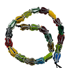 Load image into Gallery viewer, Frog Lampwork Jumping Froggie Bead Strand| Multi-Color | 17mm Long | 23 Beads |
