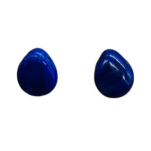 Load image into Gallery viewer, Indigo Lapis Pendant Briolette Beads | 11x9x4mm | Blue | 2 Beads |
