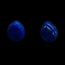 Load image into Gallery viewer, Indigo Lapis Pendant Briolette Beads | 11x9x4mm | Blue | 2 Beads |
