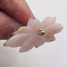 Load image into Gallery viewer, Peruvian Opal 42cts Flower | 25x52x17 | Pink | 1 Pendant Bead
