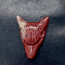 Load image into Gallery viewer, Red Jasper Carving Wolf Head Pendant Bead | 40x30x10mm | Red | 1 Bead |
