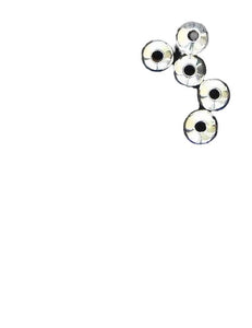 Made in The USA Sterling Silver Five 4x1mm Saucer Beads 8114