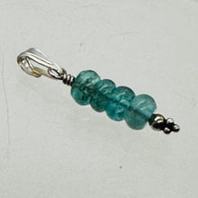 Load image into Gallery viewer, Tourmaline Beads Sterling Silver Pendant | Blue | 1&quot; Long |
