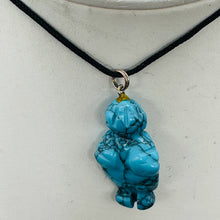 Load image into Gallery viewer, Goddess Howlite Stone Pendant Necklace | 3/4' Long | Blue, Black | 1 Pendant |
