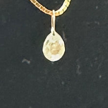 Load image into Gallery viewer, Champagne Diamond Faceted .67ct Briolette Pendant | 5x4mm| White tint| 1 Pendant
