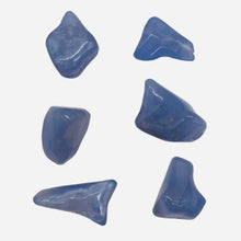 Load image into Gallery viewer, Chalcedony Gemstone Nugget Beads | 29x19x17 to 23x19x13mm | 52g| Blue | 6 Beads|
