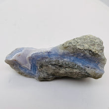 Load image into Gallery viewer, Chalcedony 205g Natural | 3 7/8x1 3/4x1 1/2&quot; | Blue White Gray | 1 Specimen
