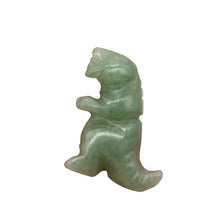 Load image into Gallery viewer, Hand Carved Aventurine Tyrannosaurus Rex Figurine | 20x15x7mm | Green
