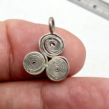 Load image into Gallery viewer, Thai Hill Tribe Triskillian 999 Silver Pendant, 12 Grams 8605
