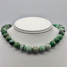 Load image into Gallery viewer, 2 Spiderweb Green Turquoise 12mm Round Beads 7535
