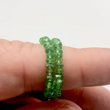 Load image into Gallery viewer, 7 Beads of Tsavorite Garnet Faceted Roundel Beads 3287
