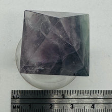 Load image into Gallery viewer, Fluorite Double Pyramid | 1 Display Figurine | | 39x39x39mm | Purple
