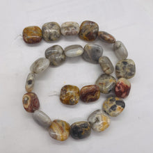 Load image into Gallery viewer, Wild Crazy Lace Agate Square Coin Bead Strand 109225
