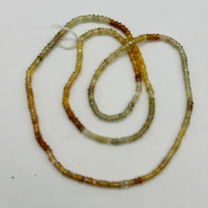 Natural Multi-Hue Zircon Faceted Bead Strand 107452B