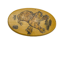 Load image into Gallery viewer, Chinese Year of the Tiger Pendant Bead | 2&quot; Long | Tan, Brown | 1 Pendant Bead |
