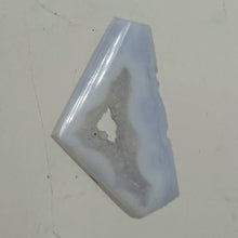 Load image into Gallery viewer, Chalcedony Druzy 12ct Designer Cut Pendant Bead| 22x13x7mm| Blue|1 Pendant Bead|
