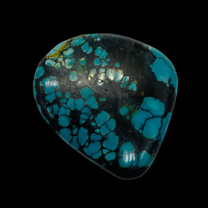 Dramatic Spiderweb Turquoise Freeform Cab | 44cts | 37x33x5mm |