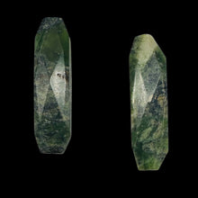 Load image into Gallery viewer, Green Isles Jade Faceted Art Cut Pendant Beads | 49x14x7mm | 2 Beads |
