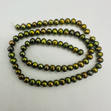 Load image into Gallery viewer, Dubai Pistachio Fresh Water Pearl Strand | 6x5mm | Pistachio Green }
