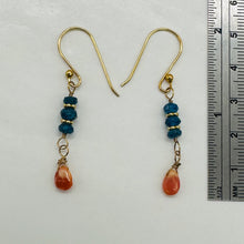 Load image into Gallery viewer, Dazzle Blue Apatite and Opal 22K Vermeil Earrings 300490A
