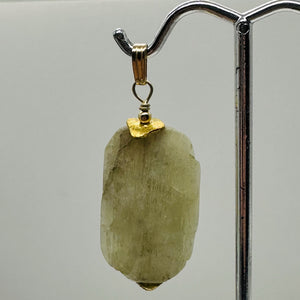 Kunzite14K Gold Filled 30x18x9mm Pendant | 1 3/4" Long | Green | 1 Pendant |