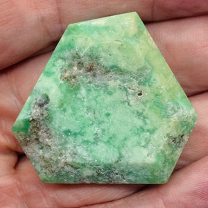 Chrysoprase 21g Freeform Pendant Bead | 35x39x10mm | Green | 1 Pendant Bead |