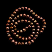Load image into Gallery viewer, Chocolate Cocoa Smooth Round Fresh Water Pearls Strand | 6mm | 72 Pearls |
