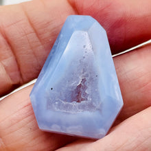 Load image into Gallery viewer, Druzy Blue Chalcedony Designer Pendant Bead 47cts | 30x22x10mm | 1 Bead |
