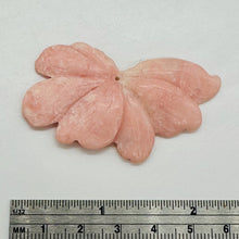 Load image into Gallery viewer, Rare Pink Peruvian Opal Flower Pendant Bead 38ct 41mm Carved Natural Gemstone
