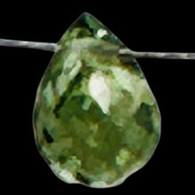 Load image into Gallery viewer, Premium Pistachio Green Sapphire Briolette Bead Faceted Natural Gemstone
