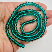 Load image into Gallery viewer, Bohemian glass Round Beads 24" Strand | 6mm | Green | 100 Beads |
