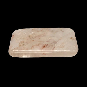 Quartz Orange Rectangular Pendant Bead | 40x30x6mm |